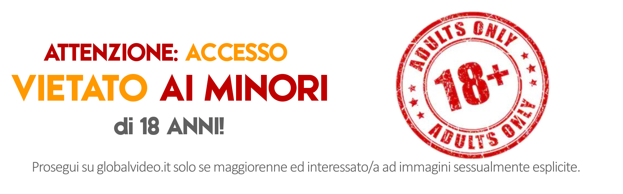 Area riservata agli adulti